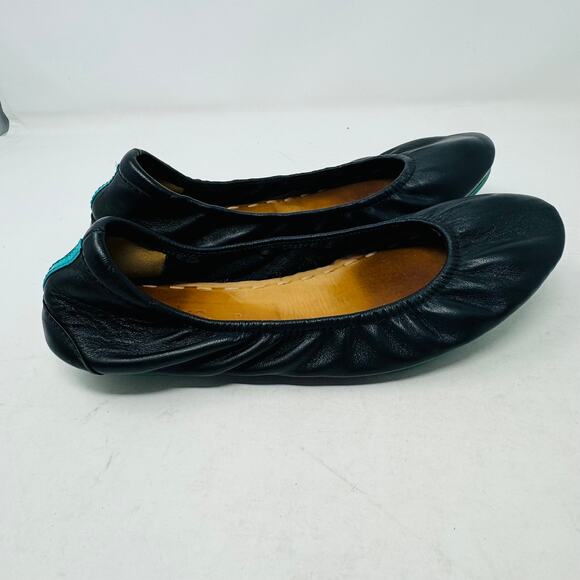 Tieks By Gavrieli Womens Leather black Ballet Flats Matte Black Shoes Slip Ons - Picture 9 of 16